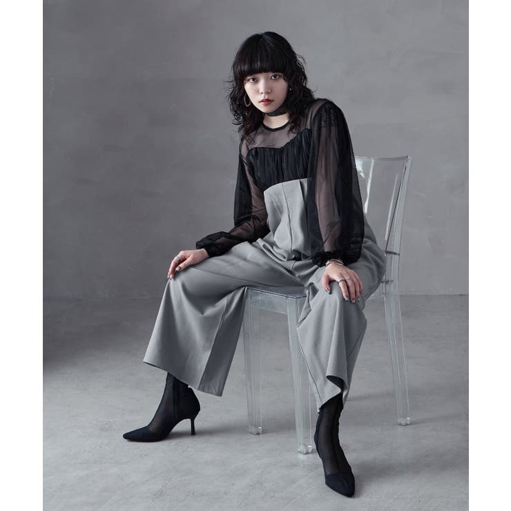 グレー | aity アイティ チュールドッキング | Fashion Letter