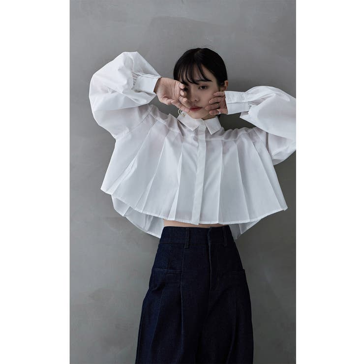 etoll エトル タックプリーツボリュームスリーブシャツ | Fashion Letter | 詳細画像4 