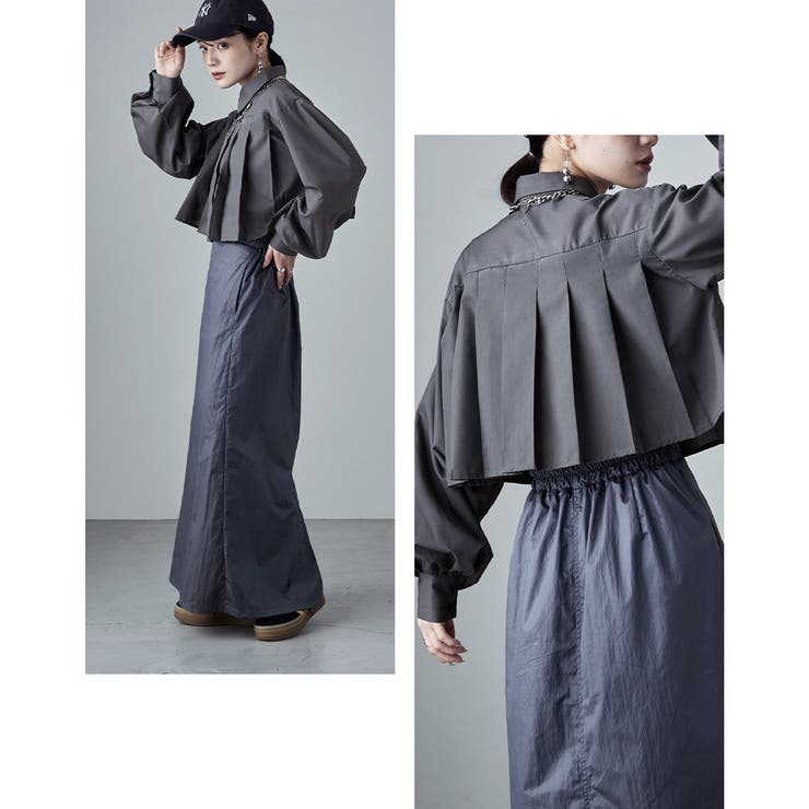 etoll エトル タックプリーツボリュームスリーブシャツ | Fashion Letter | 詳細画像7 