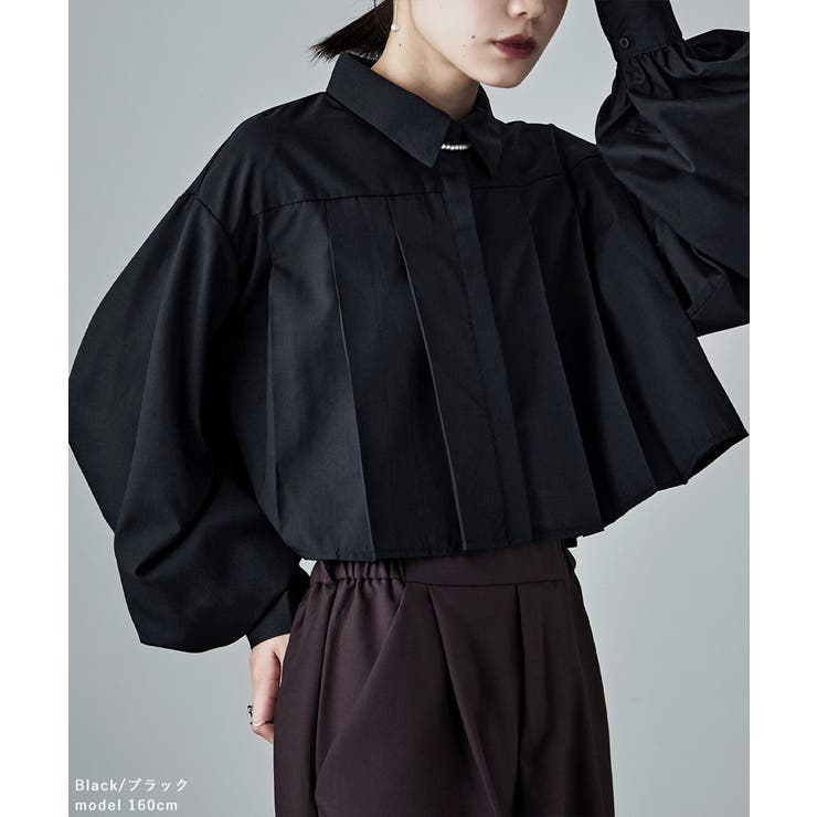 etoll エトル タックプリーツボリュームスリーブシャツ | Fashion Letter | 詳細画像14 