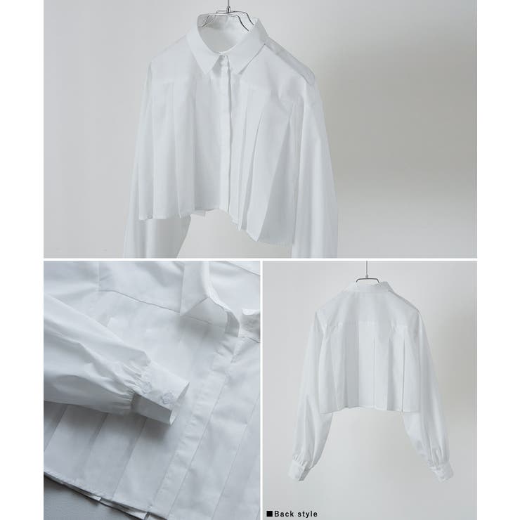 etoll エトル タックプリーツボリュームスリーブシャツ | Fashion Letter | 詳細画像19 