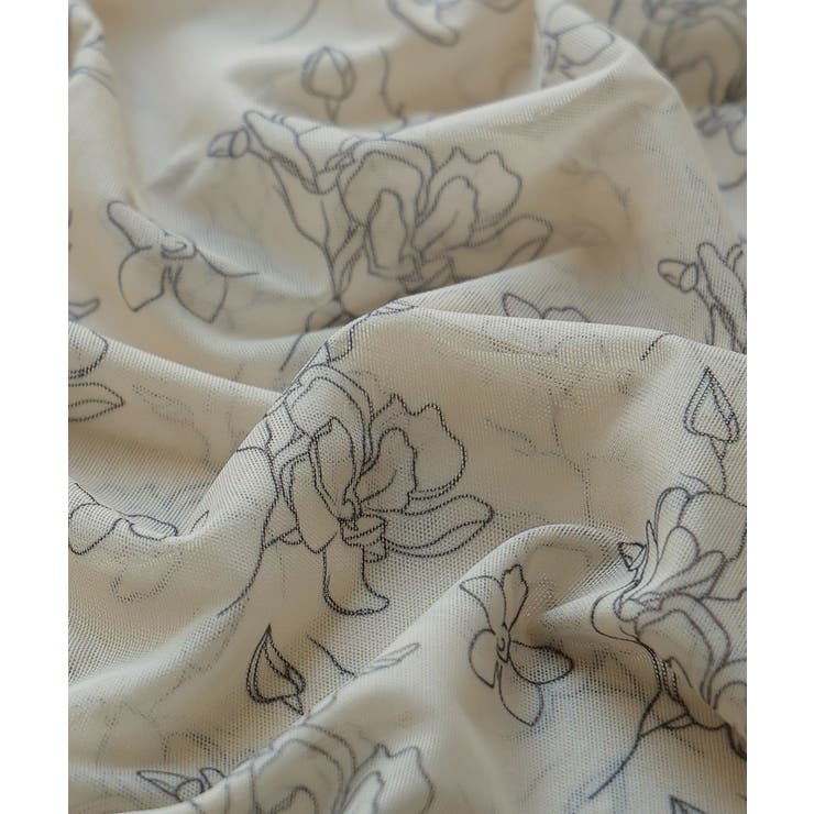 etoll エトル ラインフラワークルーネックシアートップス | Fashion Letter | 詳細画像20 