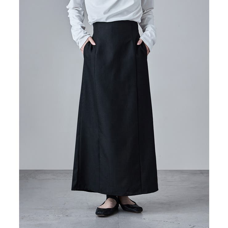 etoll エトル リネンタッチハイウエストタイトスカート | Fashion Letter | 詳細画像3 