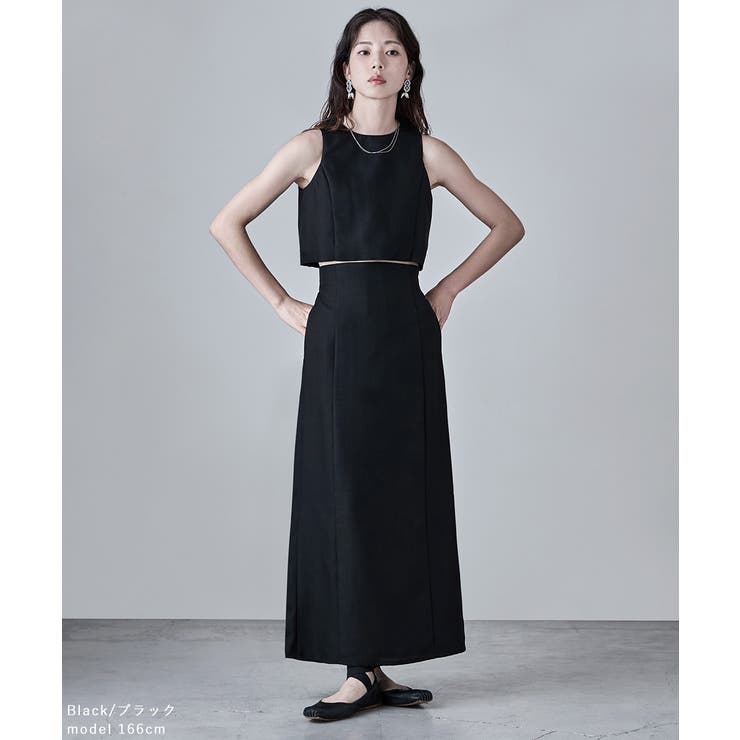 etoll エトル リネンタッチハイウエストタイトスカート | Fashion Letter | 詳細画像11 