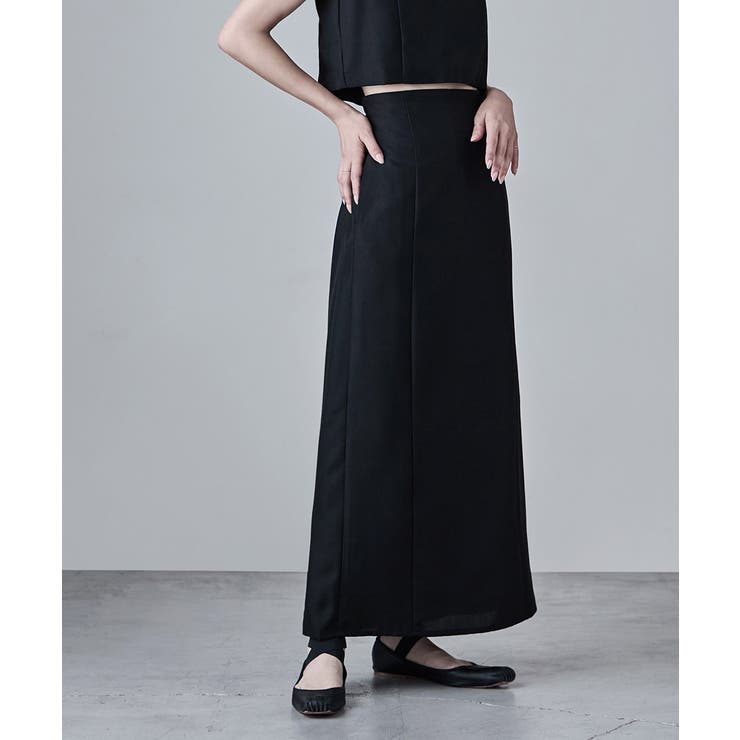 etoll エトル リネンタッチハイウエストタイトスカート | Fashion Letter | 詳細画像13 