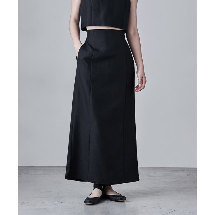 etoll エトル リネンタッチハイウエストタイトスカート | Fashion Letter | 詳細画像14 