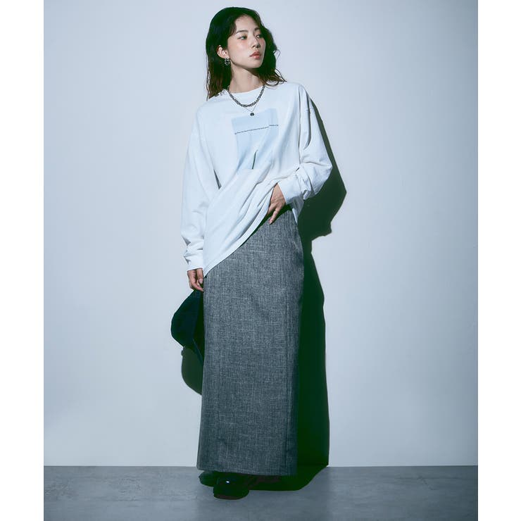 etoll エトル リネンタッチハイウエストタイトスカート | Fashion Letter | 詳細画像16 