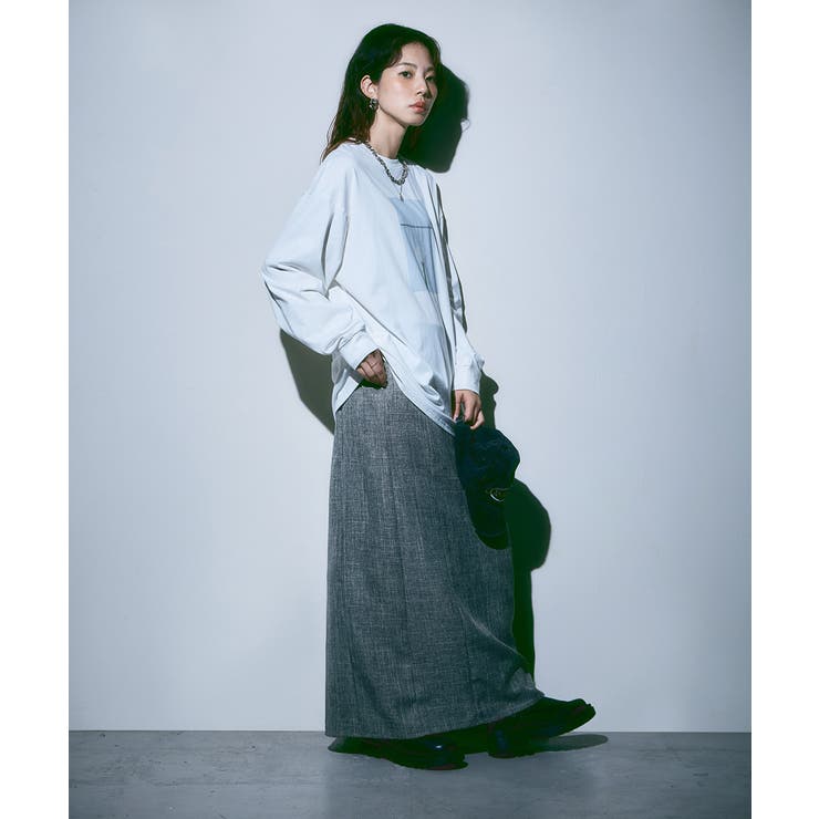 etoll エトル リネンタッチハイウエストタイトスカート | Fashion Letter | 詳細画像17 