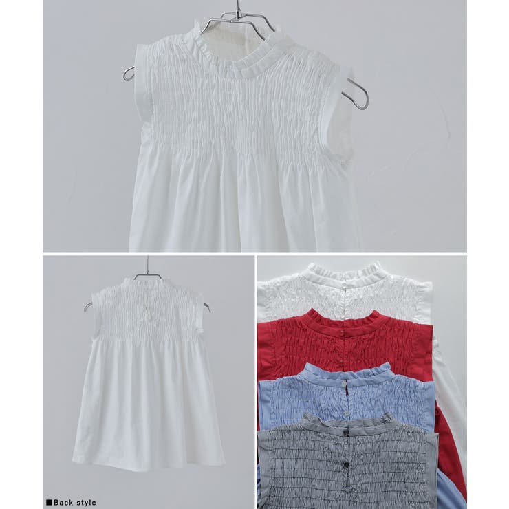 etoll エトル リネンタッチシャーリングブラウス | Fashion Letter | 詳細画像19 