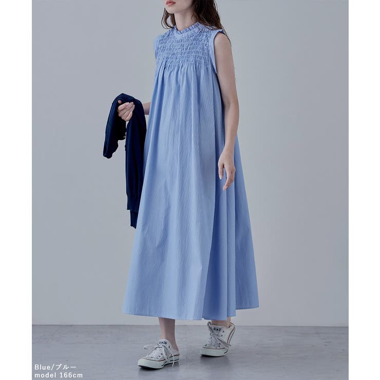 etoll エトル リネンタッチシャーリングワンピース | Fashion Letter | 詳細画像10 