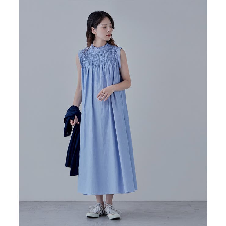 etoll エトル リネンタッチシャーリングワンピース | Fashion Letter | 詳細画像12 