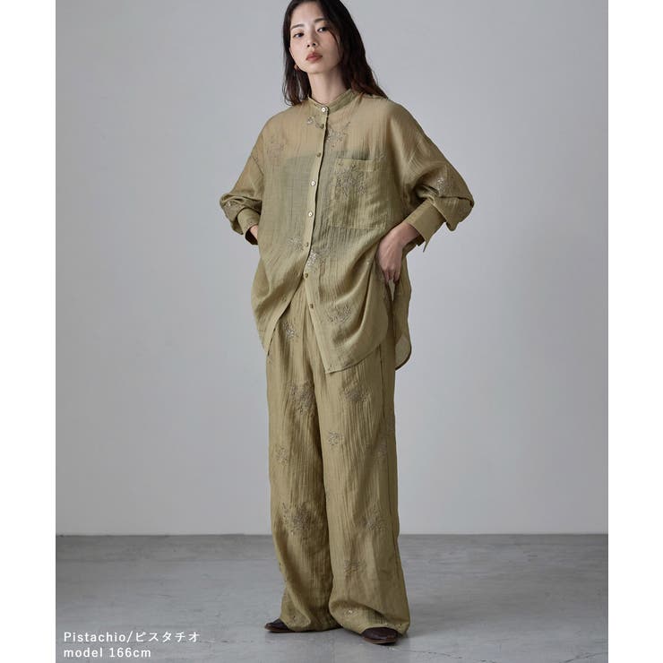 etoll エトル スパングル刺繍シアーパンツ | Fashion Letter | 詳細画像8 