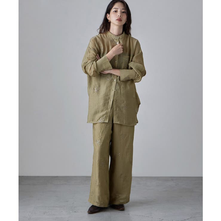 etoll エトル スパングル刺繍シアーパンツ | Fashion Letter | 詳細画像9 