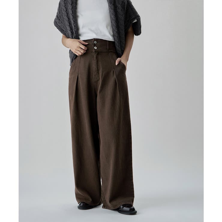 etoll エトル 2wayウエストワイドストレートデニム | Fashion Letter | 詳細画像11 