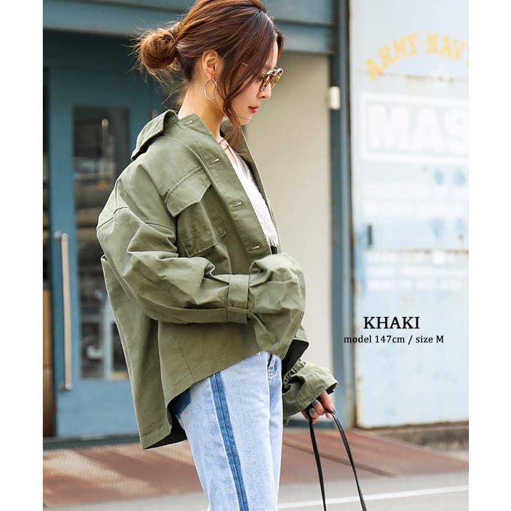 キャンディ袖 ミリタリージャケット レディース 品番 Ft Fashion Letter ファッションレター の レディースファッション通販 Shoplist ショップリスト