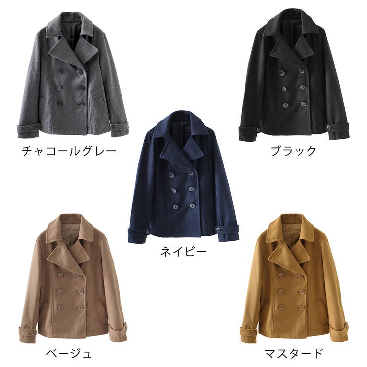 Pコート レディース ショート丈 品番 Ft Fashion Letter ファッションレター のレディース ファッション通販 Shoplist ショップリスト