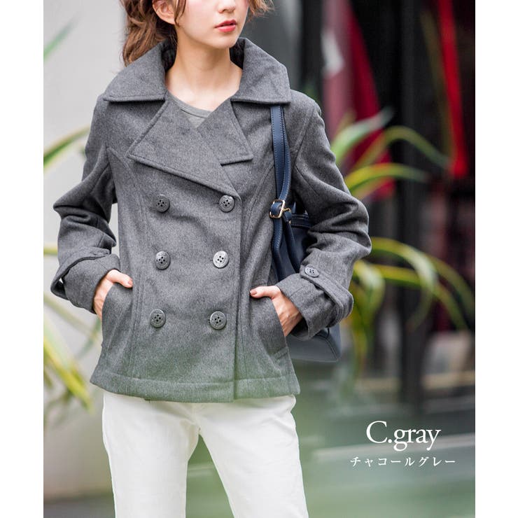 Pコート レディース ショート丈 品番 Ft Fashion Letter ファッションレター のレディースファッション通販 Shoplist ショップリスト