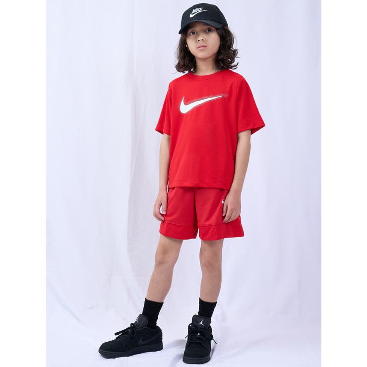 ナイキ キッズ ショートパンツ Nike Boys' Elite Print Basketball Shorts - University Red/Gym Red キッズ ショートパンツ NIKE[品番：FDRK0010313]｜ROOKIE KIDS