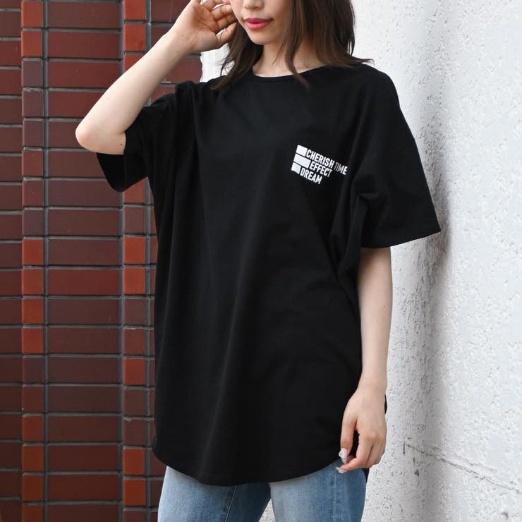 フェルトマリエッタ　Tシャツ　黒　Mサイズ　長袖　プリント　カジュアル　シンプル