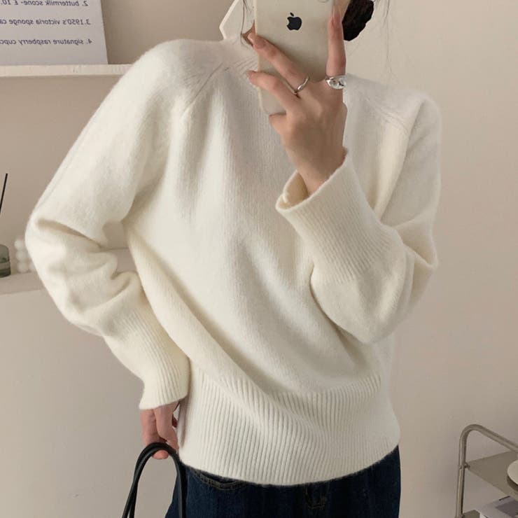 カシミヤタッチプチハイネックニットトップス セーター プルオーバー[品番：FM000006308]｜Felt  Maglietta（フェルトマリエッタ）のレディースファッション通販｜SHOPLIST（ショップリスト）