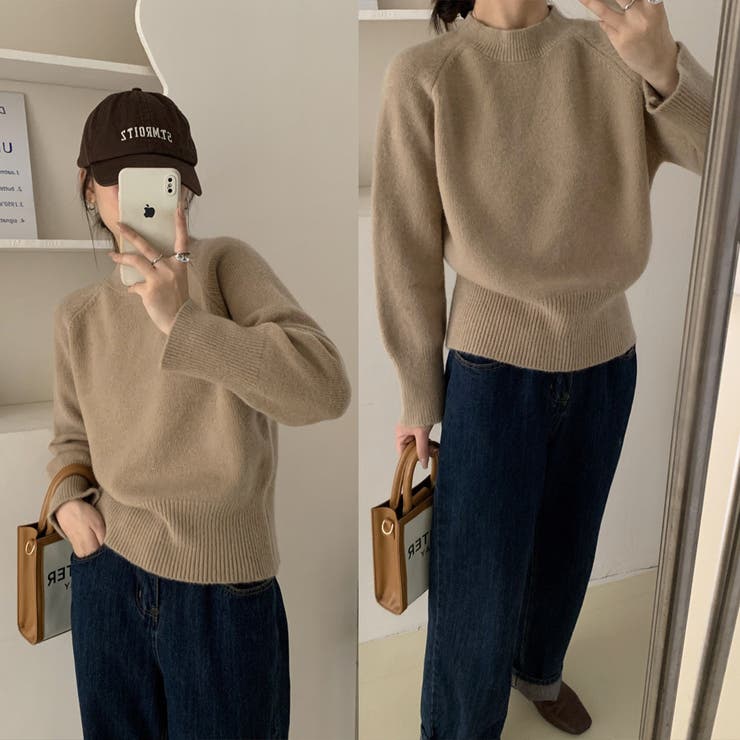 カシミヤタッチプチハイネックニットトップス セーター プルオーバー[品番：FM000006308]｜Felt  Maglietta（フェルトマリエッタ）のレディースファッション通販｜SHOPLIST（ショップリスト）