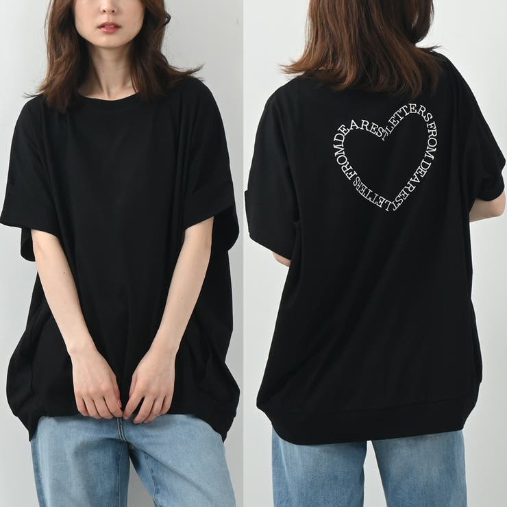 3035【希少2XLサイズ】ポルトガル製 アミ ビッグハート刺繍ロゴ Tシャツ 初音ミク × PIIT【 Embroidery Tee | ワンポイント刺繍Tシャツ