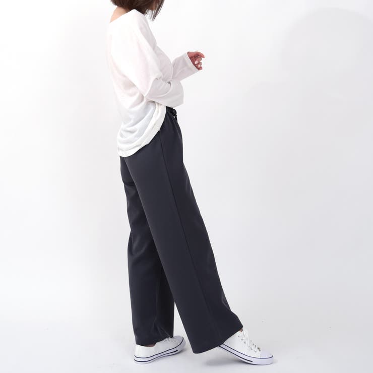 リラックスワイドパンツ 伸縮性があり動きやすく、着やすいワイドパンツ パンツ | Felt Maglietta | 詳細画像8 