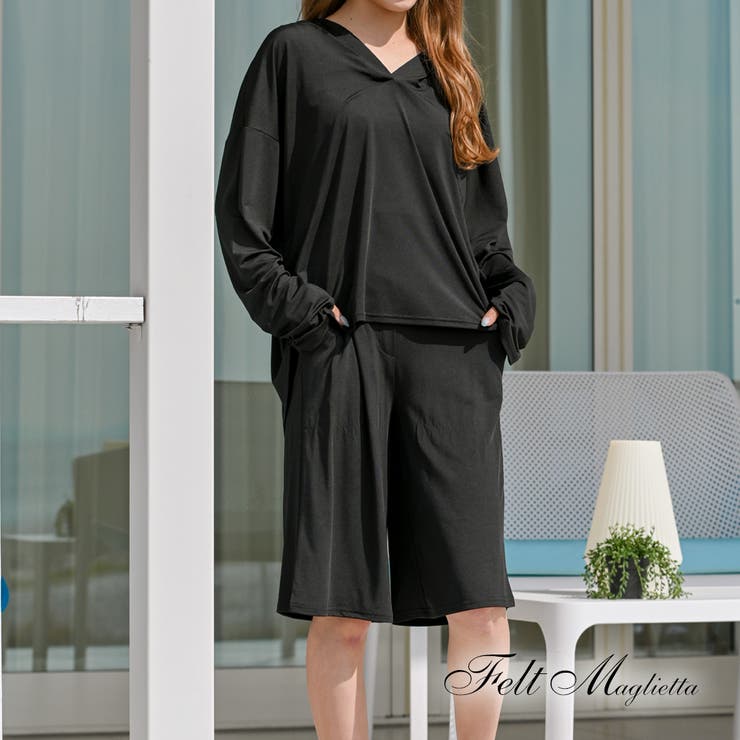 UVカットラッシュガード 上下セット パーカー＆ショートパンツ | Felt Maglietta | 詳細画像13 