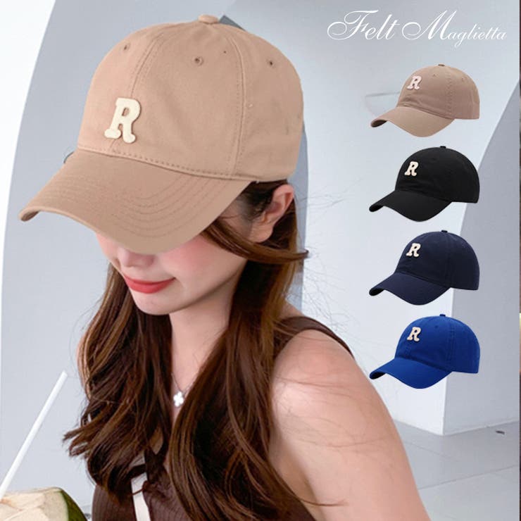 Rロゴ刺繍キャップ ワンロゴ CAP | Felt Maglietta | 詳細画像1 