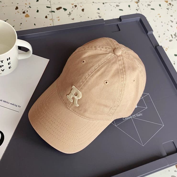 ベージュ | Rロゴ刺繍キャップ ワンロゴ CAP | Felt Maglietta