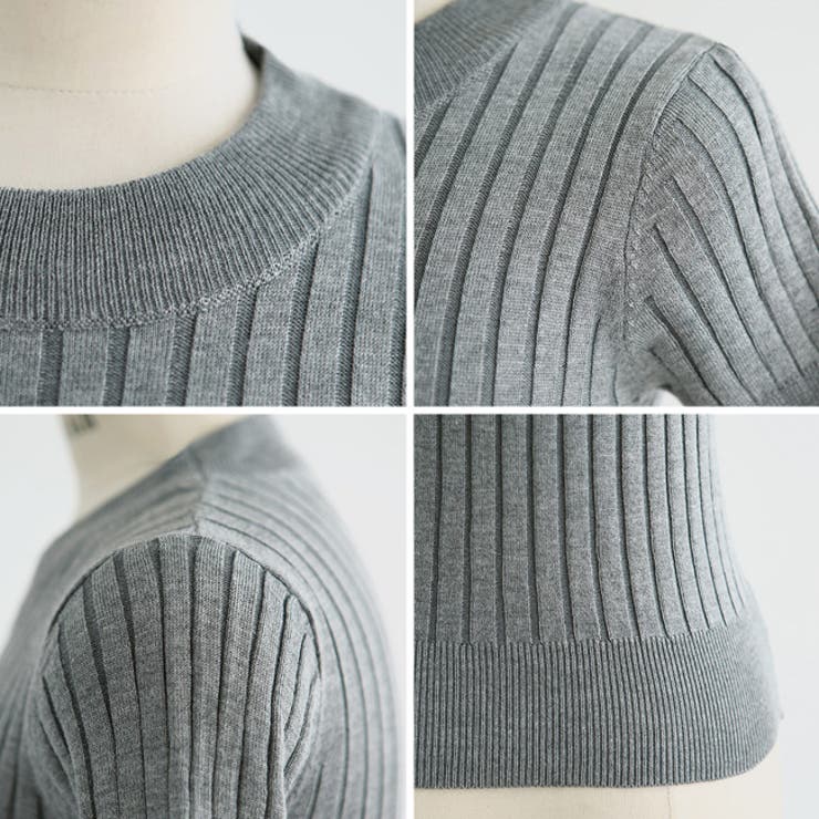 リブニット トップス 半袖 | Felt Maglietta | 詳細画像32 