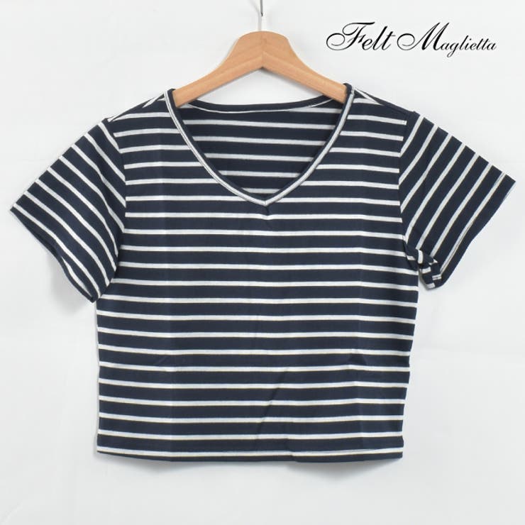 夏に大活躍間違いなしショート丈tシャツ 可愛いへそ出しスタイル 品番 Fm Felt Maglietta フェルトマリエッタ のレディースファッション通販 Shoplist ショップリスト