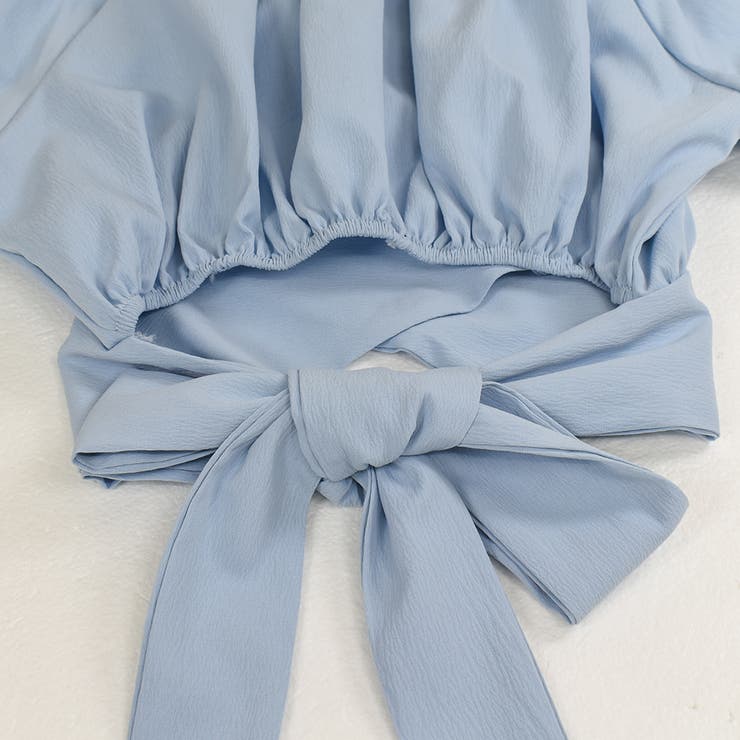 バックリボンオフショルブラウス ショート丈 オフショルダー リボン | Felt Maglietta | 詳細画像12 