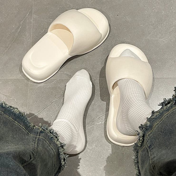 厚底ボリュームサンダル マカロンカラー SNS映え[品番：FM000006072