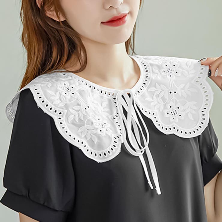 刺繍つけ襟 付け襟 つけえり[品番：FM000006141]｜Felt Maglietta