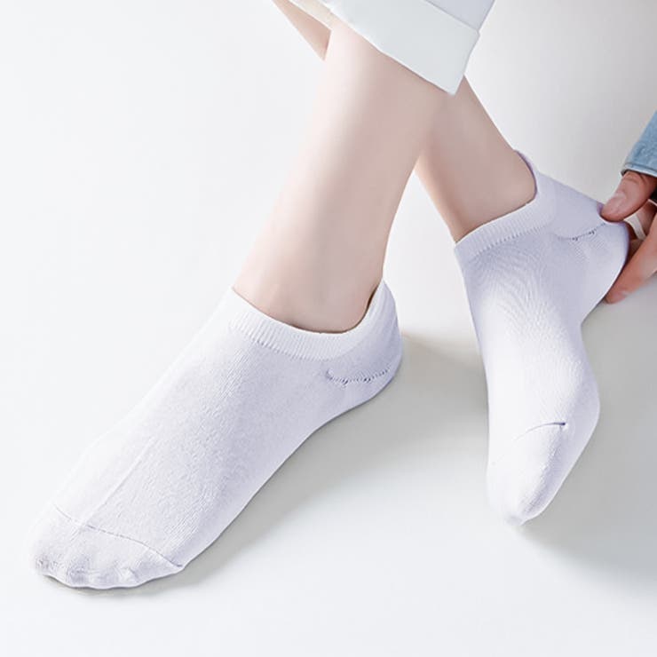 ホワイト | 脱げにくく靴擦れしにくいアンクルソックス くるぶしソックス アンクレットソックス | Felt Maglietta