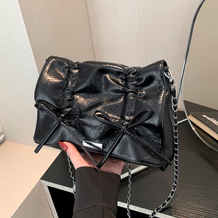 リボン付きチェーンショルダーバッグ リボン BAG[品番：FM000006638]｜Felt  Maglietta（フェルトマリエッタ）のレディースファッション通販｜SHOPLIST（ショップリスト）