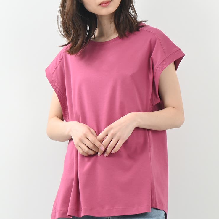 チェリー | しっとりとした滑らかなタッチTシャツ キレイ色展開 春 夏 リラクシー | Felt Maglietta