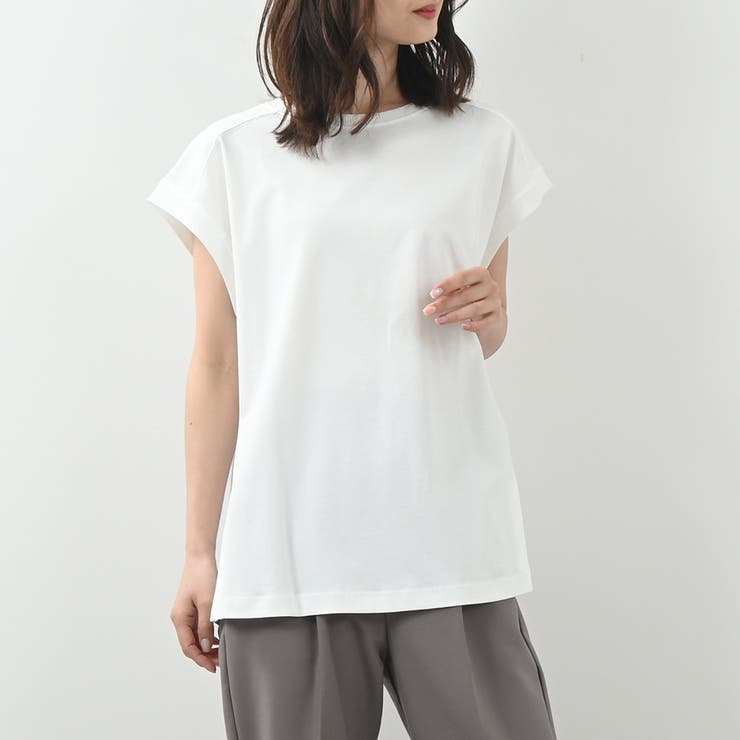 しっとりとした滑らかなタッチTシャツ キレイ色展開 春 夏 リラクシー | Felt Maglietta | 詳細画像5 