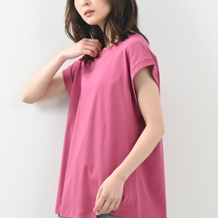 しっとりとした滑らかなタッチTシャツ キレイ色展開 春 夏 リラクシー | Felt Maglietta | 詳細画像18 