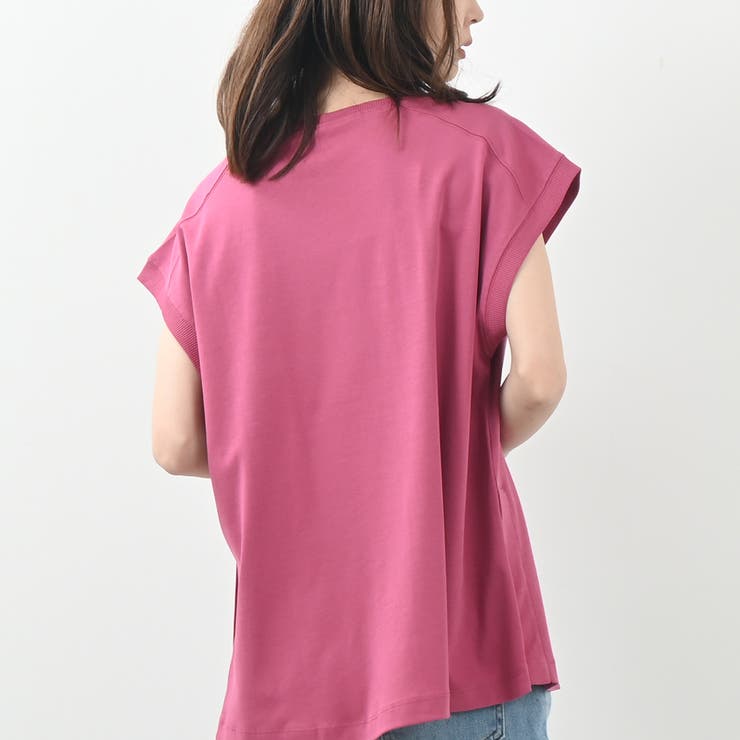 しっとりとした滑らかなタッチTシャツ キレイ色展開 春 夏 リラクシー | Felt Maglietta | 詳細画像19 