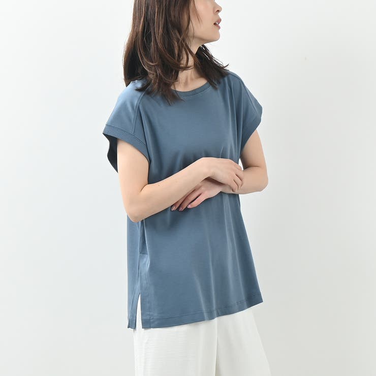しっとりとした滑らかなタッチTシャツ キレイ色展開 春 夏 リラクシー | Felt Maglietta | 詳細画像10 