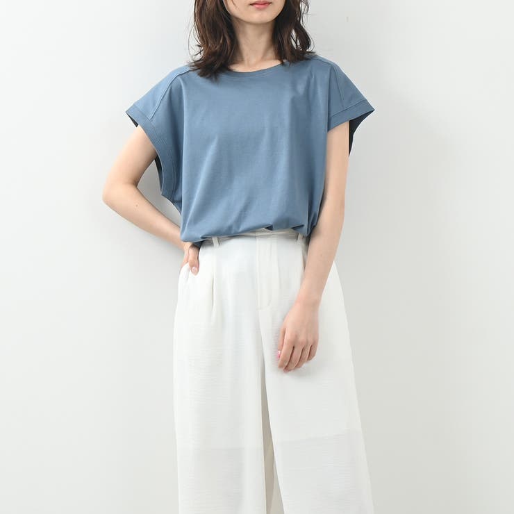 しっとりとした滑らかなタッチTシャツ キレイ色展開 春 夏 リラクシー | Felt Maglietta | 詳細画像11 