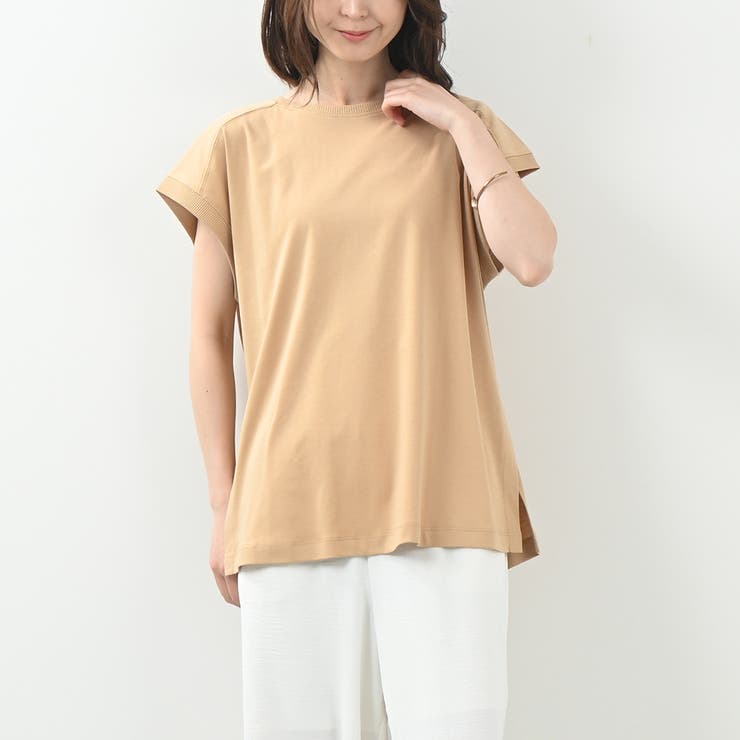 しっとりとした滑らかなタッチTシャツ キレイ色展開 春 夏 リラクシー | Felt Maglietta | 詳細画像12 