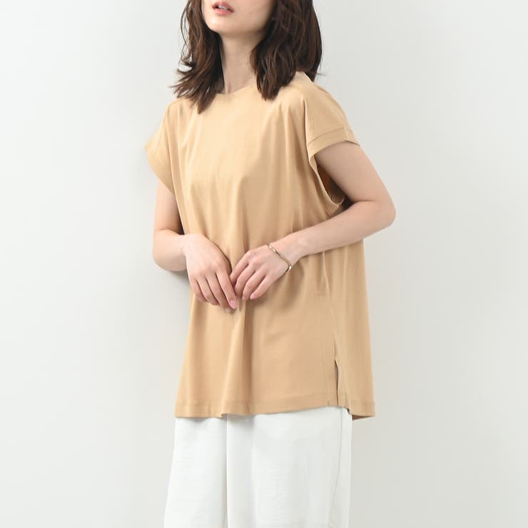 しっとりとした滑らかなタッチTシャツ キレイ色展開 春 夏 リラクシー | Felt Maglietta | 詳細画像13 