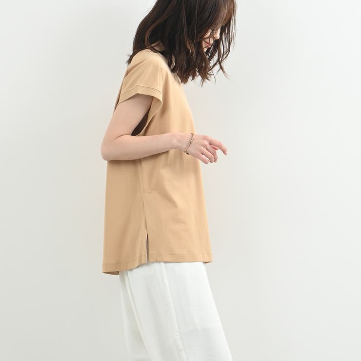 しっとりとした滑らかなタッチTシャツ キレイ色展開 春 夏 リラクシー | Felt Maglietta | 詳細画像15 
