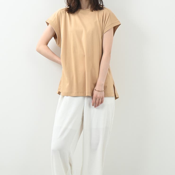しっとりとした滑らかなタッチTシャツ キレイ色展開 春 夏 リラクシー | Felt Maglietta | 詳細画像16 