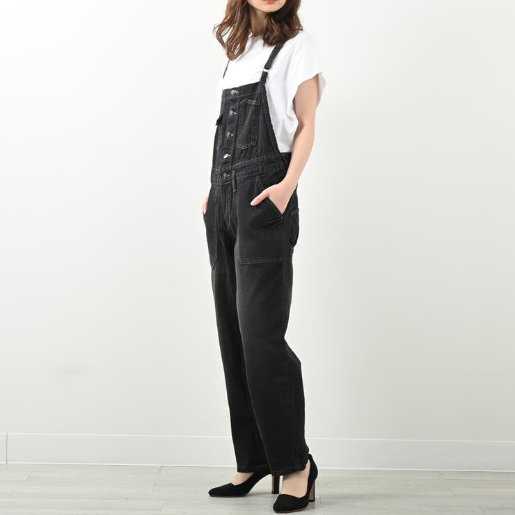 ゆるサロペットデニムパンツ ゆったりシルエット 大人可愛い | Felt Maglietta | 詳細画像20 