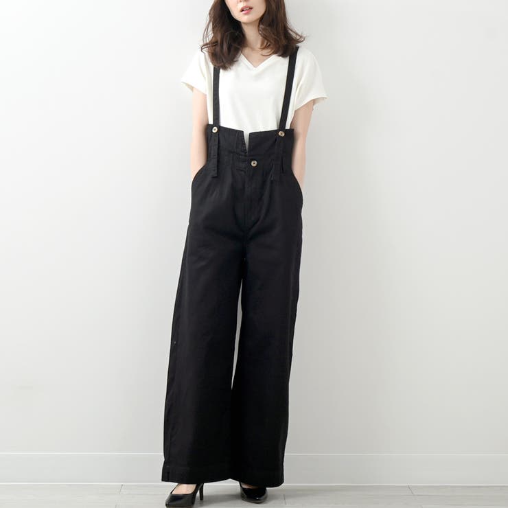 ハイウエストサス付ワイドパンツ ハイウエストデザイン オールシーズン | Felt Maglietta | 詳細画像19 