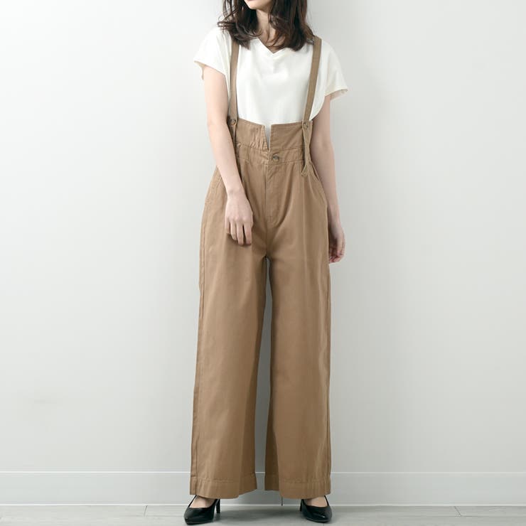 ハイウエストサス付ワイドパンツ ハイウエストデザイン オールシーズン | Felt Maglietta | 詳細画像21 